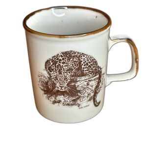 COPY - Vintage 1980's San Diego Zoo Leopard/Cheetah Mug - 11oz